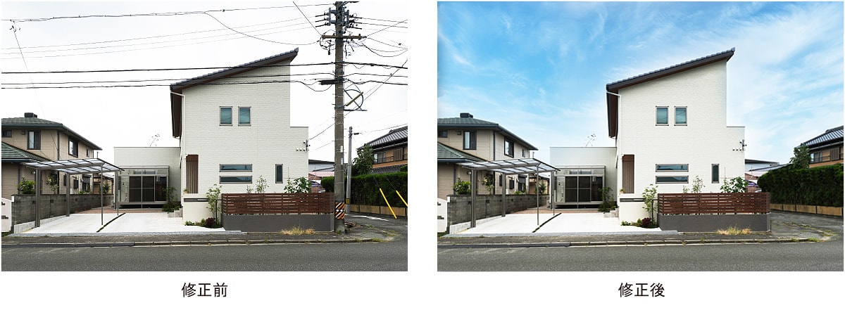 写真の不要物除去 イメージ