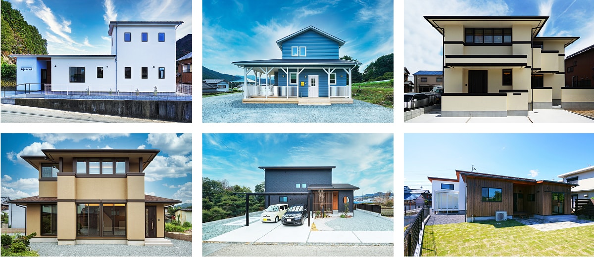 新築住宅撮影　外観写真の撮影例 イメージ